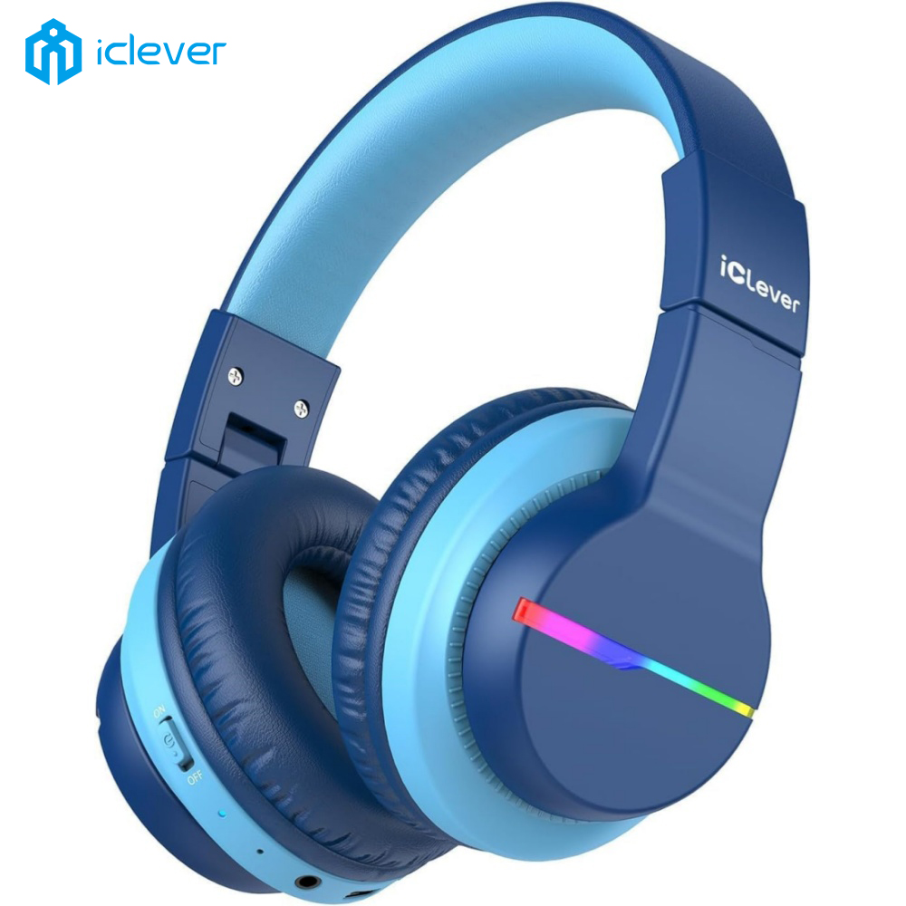 Wired Earphone Lightning - سماعات رأس بلوتوث للأطفال iClever BTH12،