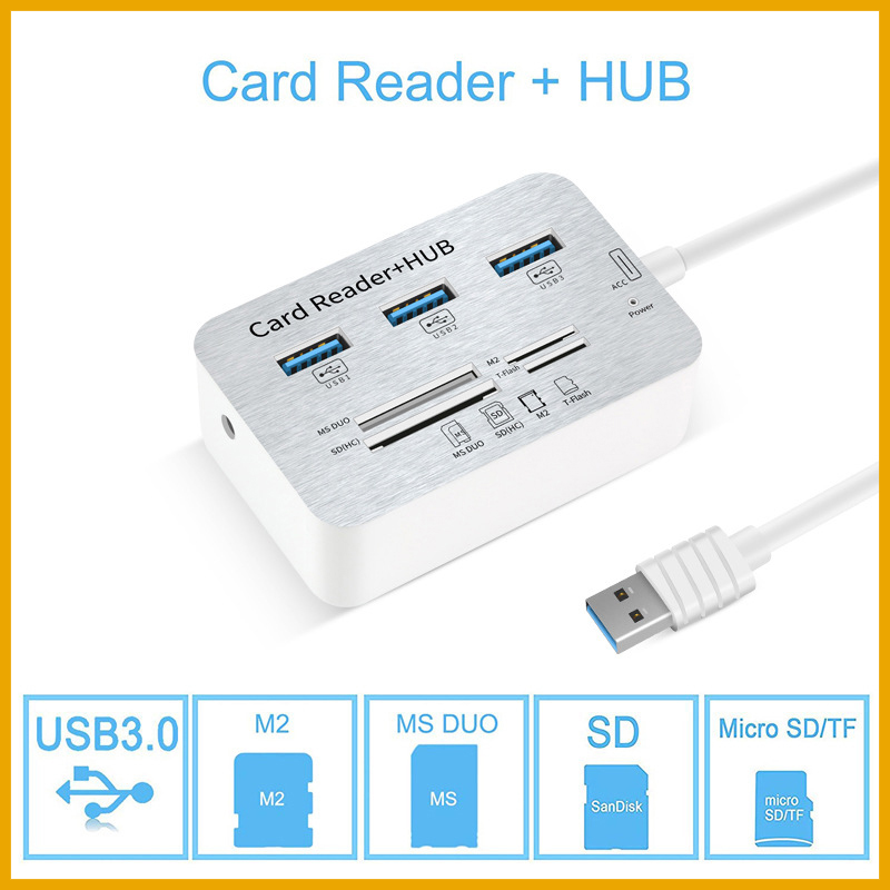 محول 7 في 1 مع 3 منافذ USB TYP - مراجعة Usb Hub Type C وسعره