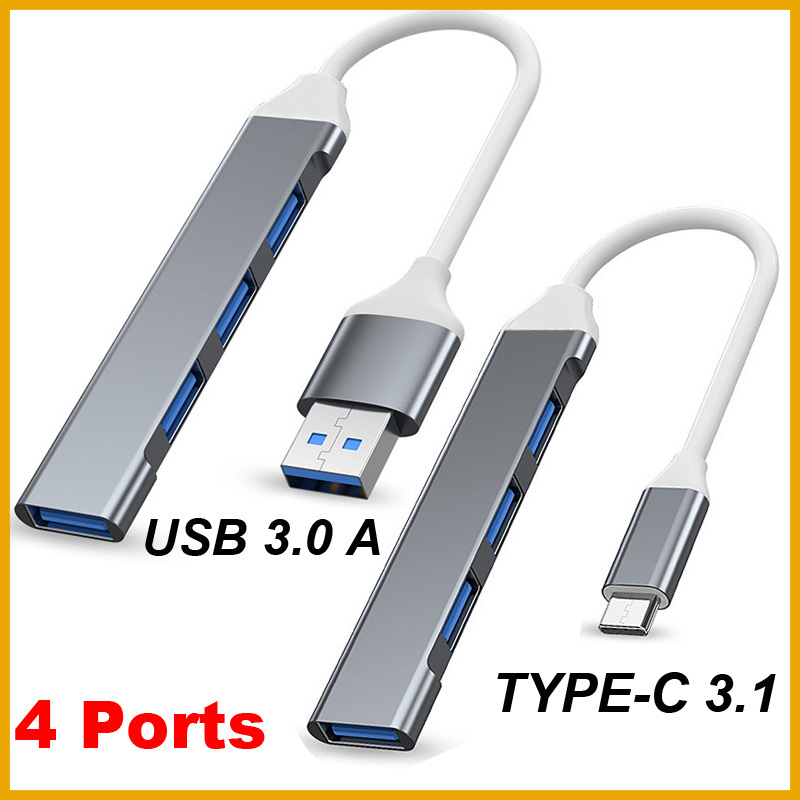 محول USB 3.0 TYPE-C 3.1 بـ 4 م - مراجعة Usb Hub Type C وسعره