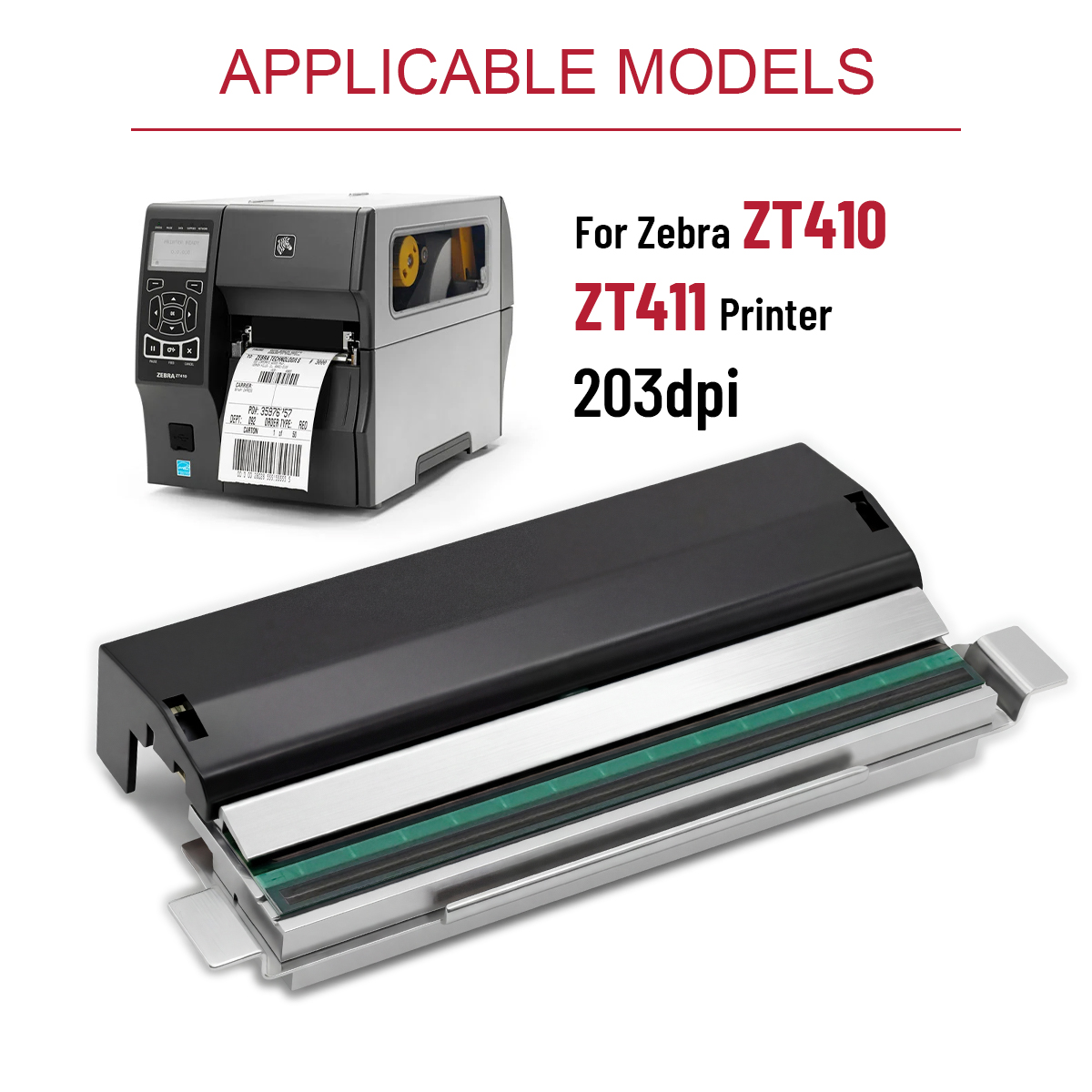 رأس طباعة حراري بدقة 203 نقطة  - مراجعة Zebra Tablet Accessories وسعره